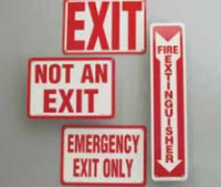 Emergency Exit Only Sign
